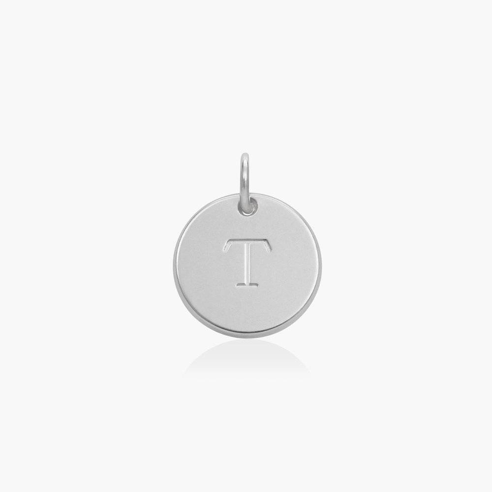 Willow Disc Initial Charm- Sterling Silver-1 product photo