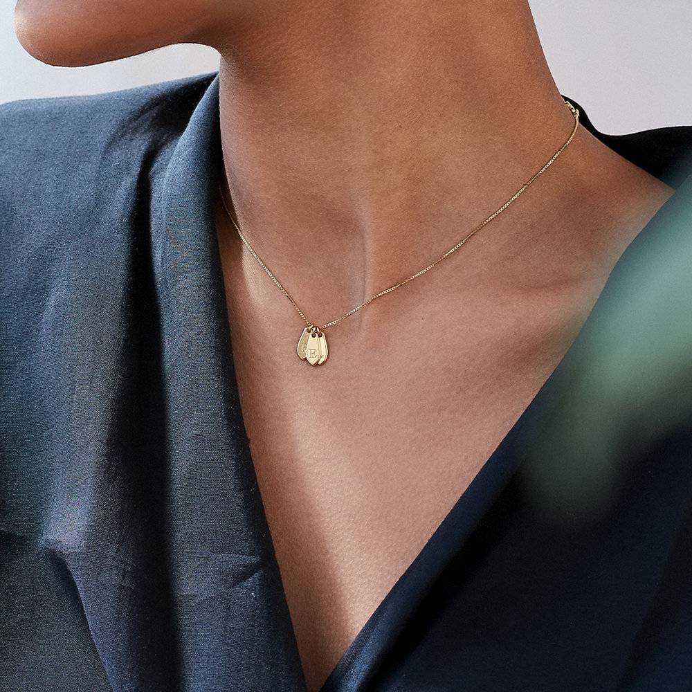 Willow Drop Initial Charm - Gold-4 product photo