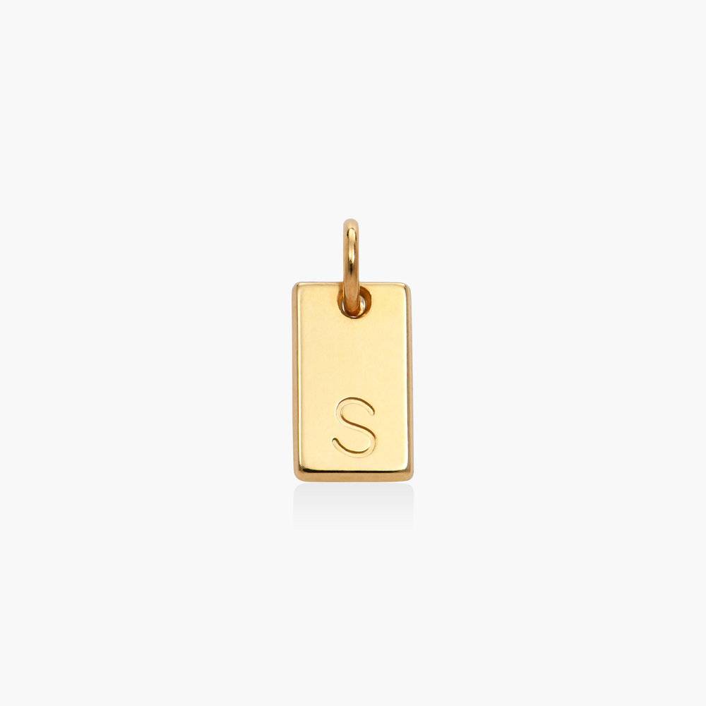 Willow Tag Initial Charm - 10K Solid Gold-3 product photo
