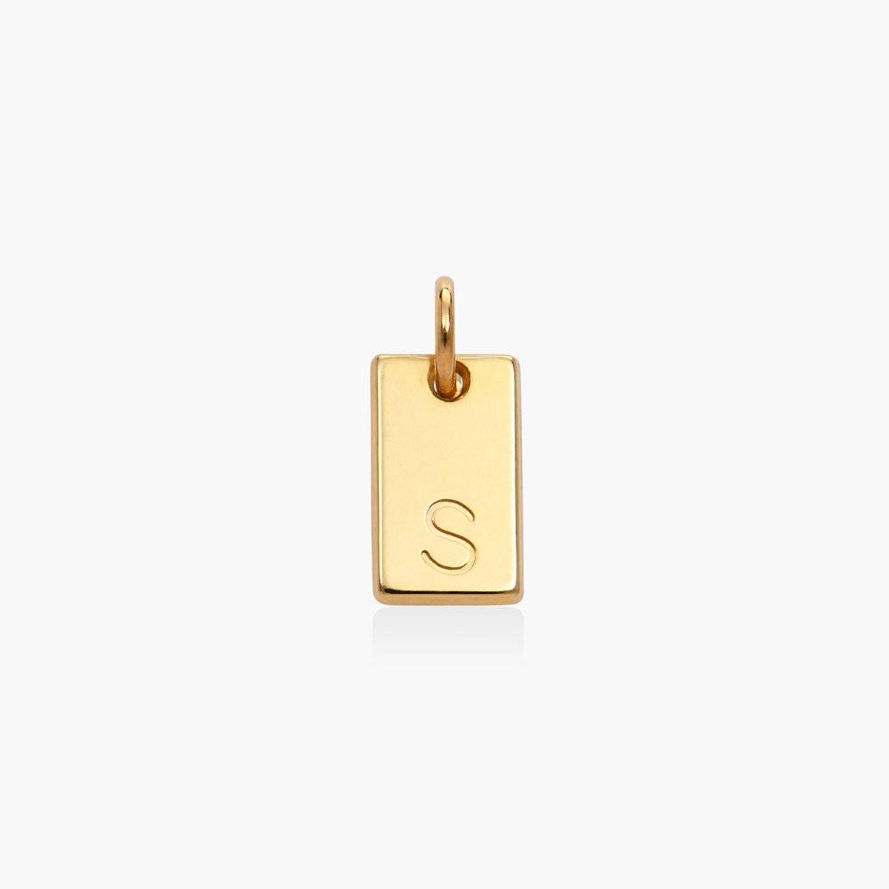 Willow Tag Initial Charm- 14k Solid Gold-1 product photo