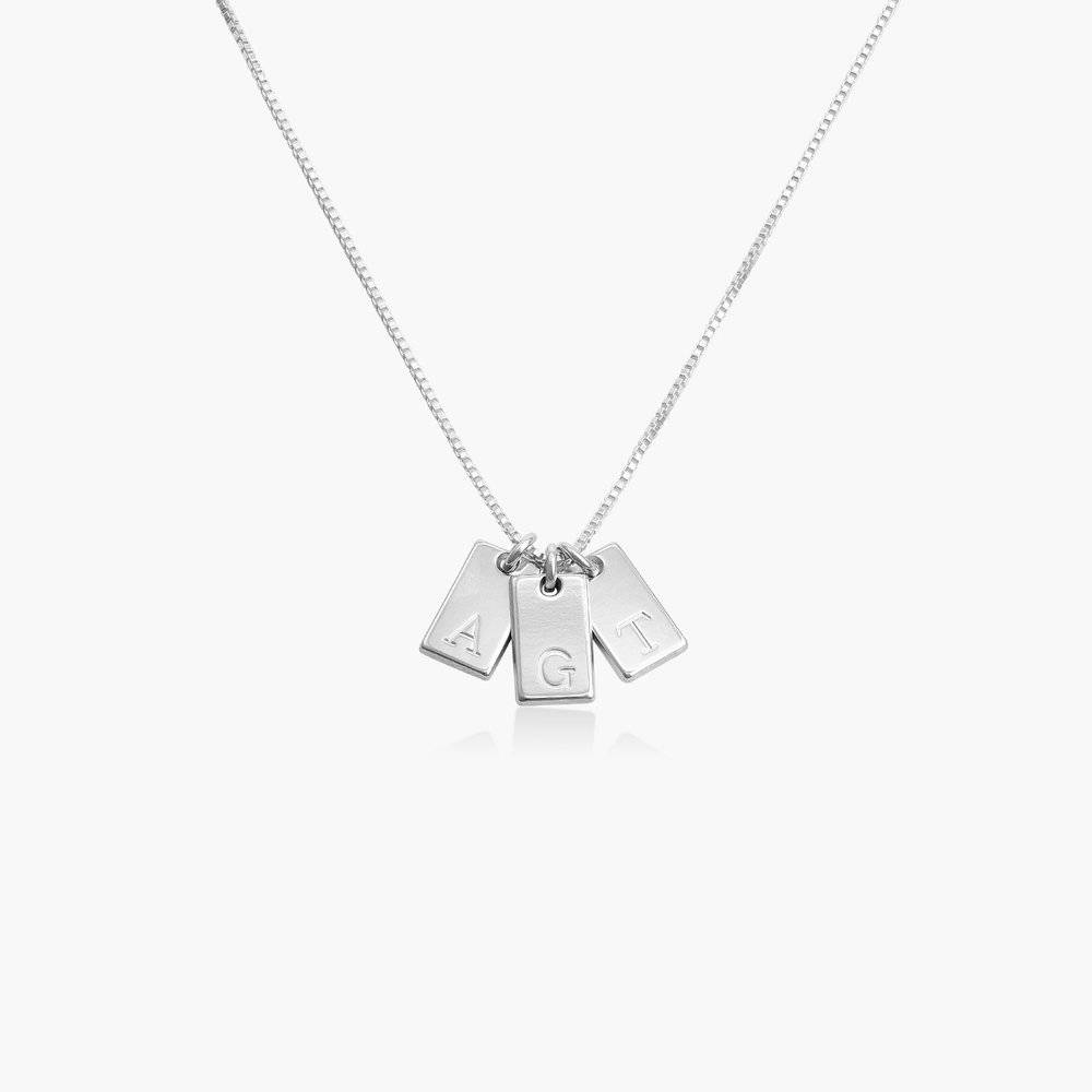 Collier Willow Plaque avec Initiale - Argent 925-3 photo du produit