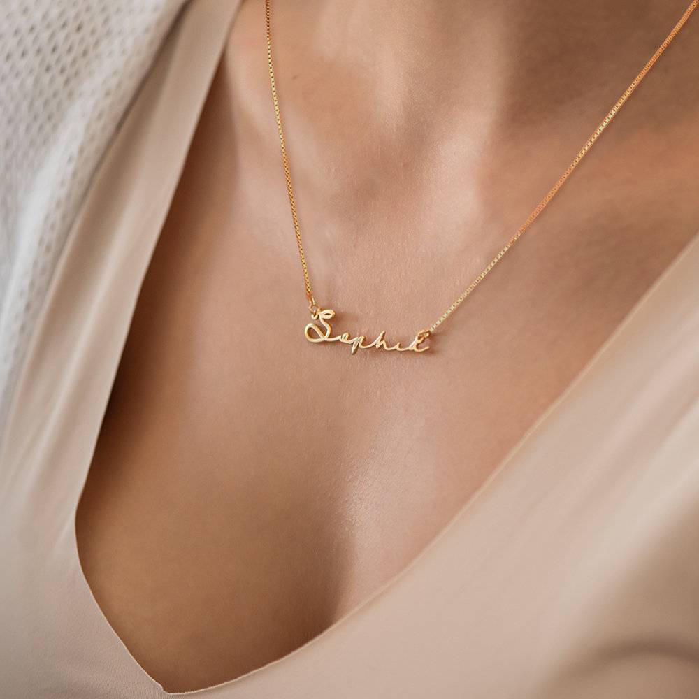 Mon Petit Name Necklace - 14K Solid Gold