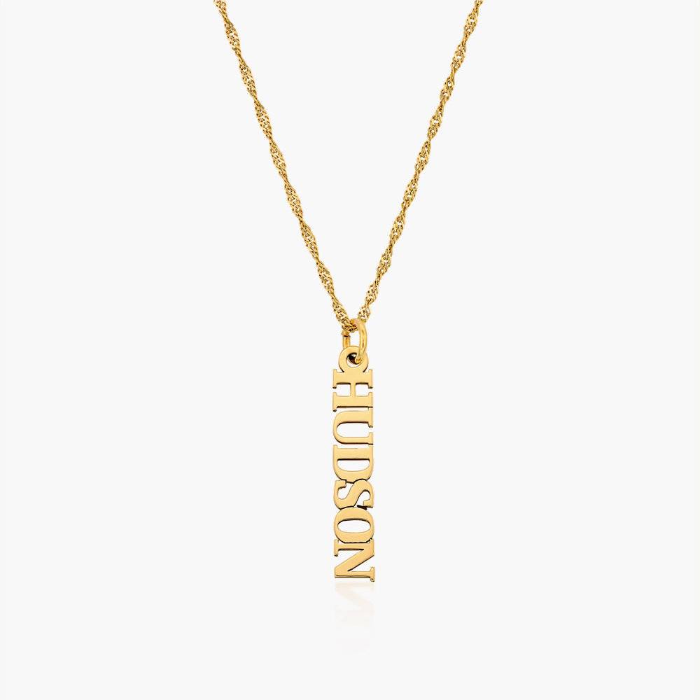 Singapore Chain Name Necklace - 14k Solid Gold