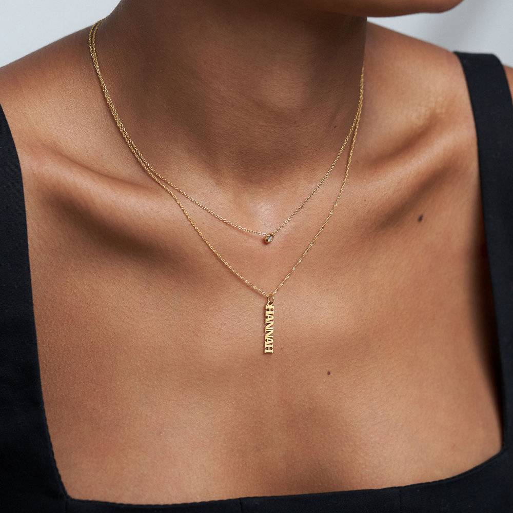 Singapore Chain Name Necklace - Gold Vermeil
