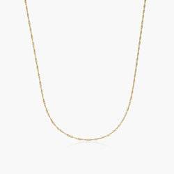 Twist Chain Necklace- 14K Yellow Gold