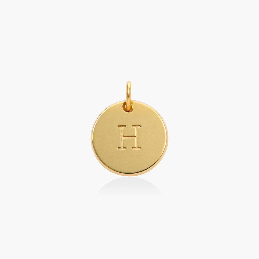Willow Disc Initial Charm- Gold Plated