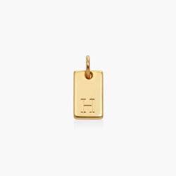 Willow Tag Initial Charm- Gold Plated