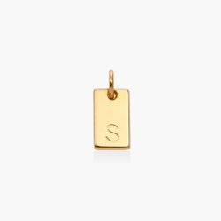 Willow Tag Initial Charm- Gold Vermeil
