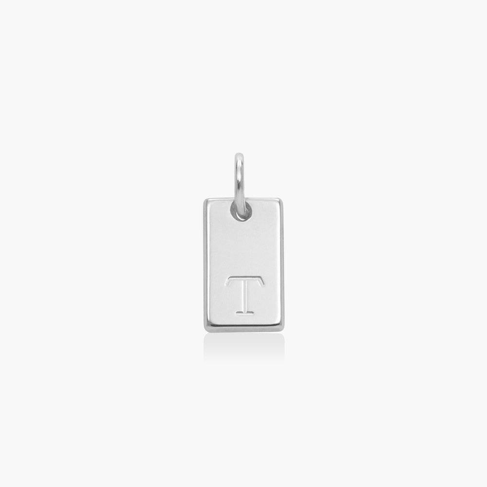Willow Tag Initial Charm- Sterling Silver