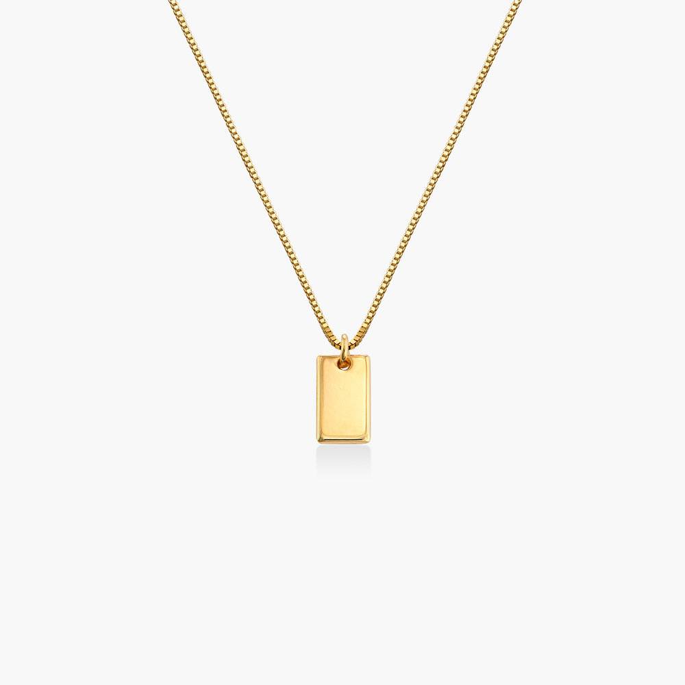 Willow Tag Necklace - Gold Plating-4 product photo