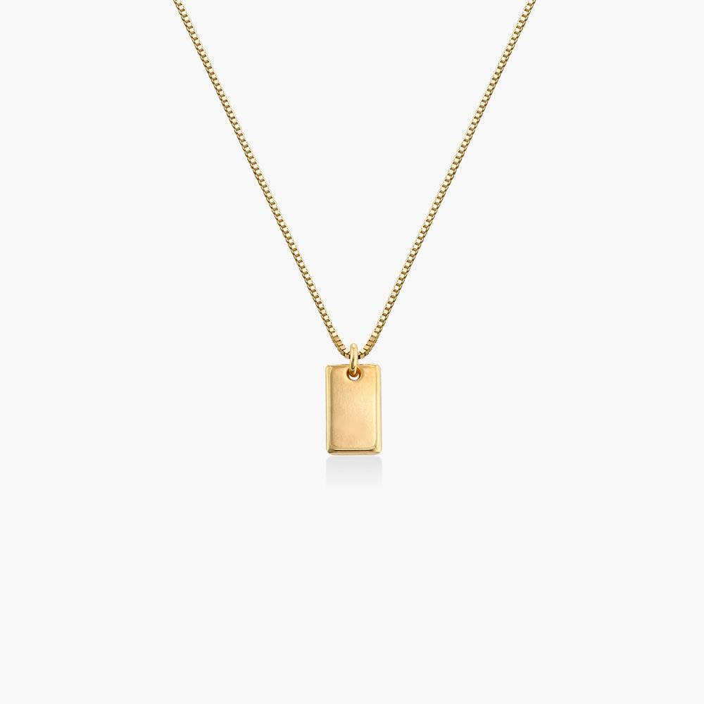 Willow Tag Necklace - Gold Vermeil-4 product photo
