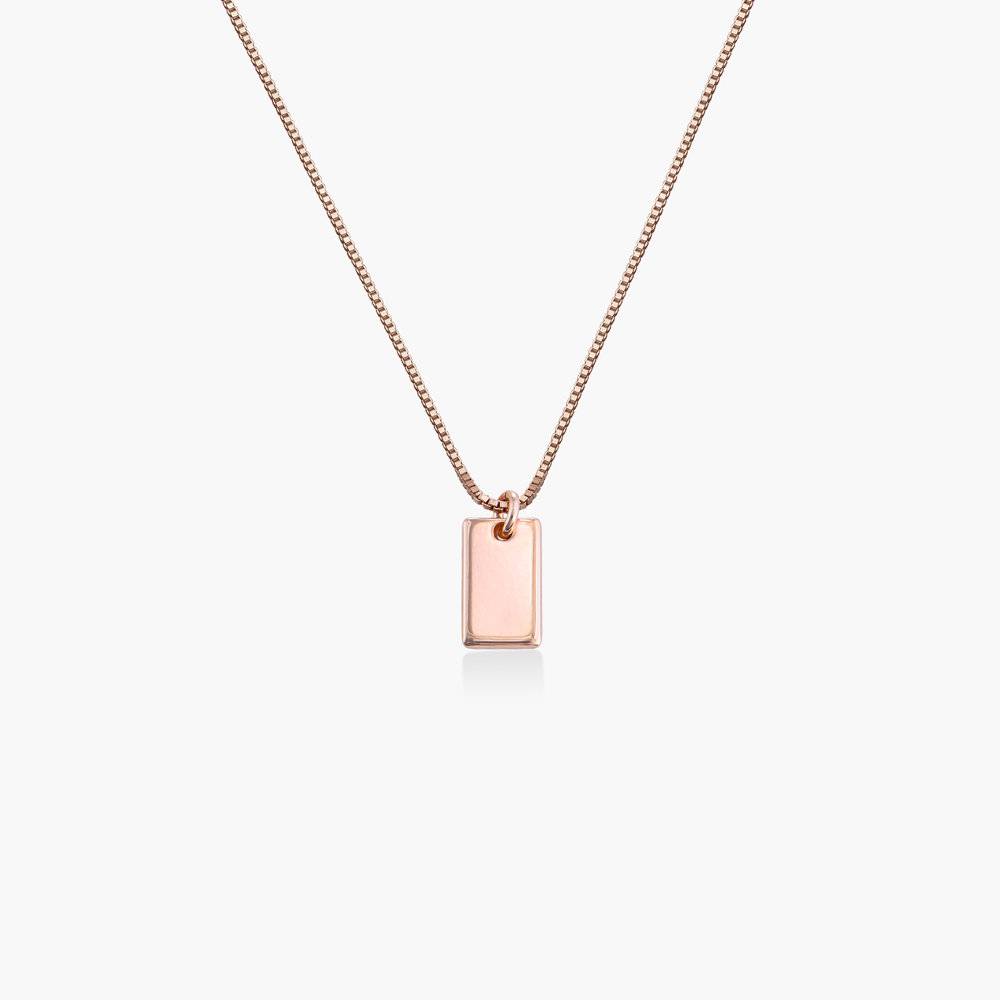 Willow Tag Necklace - Rose Gold Plating-1 product photo