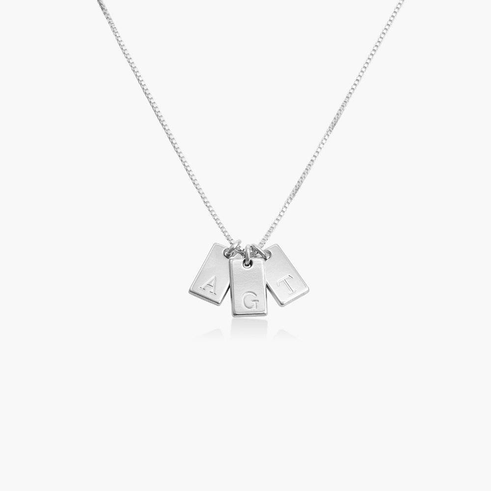 Willow Tag Initial Necklace - Sterling Silver