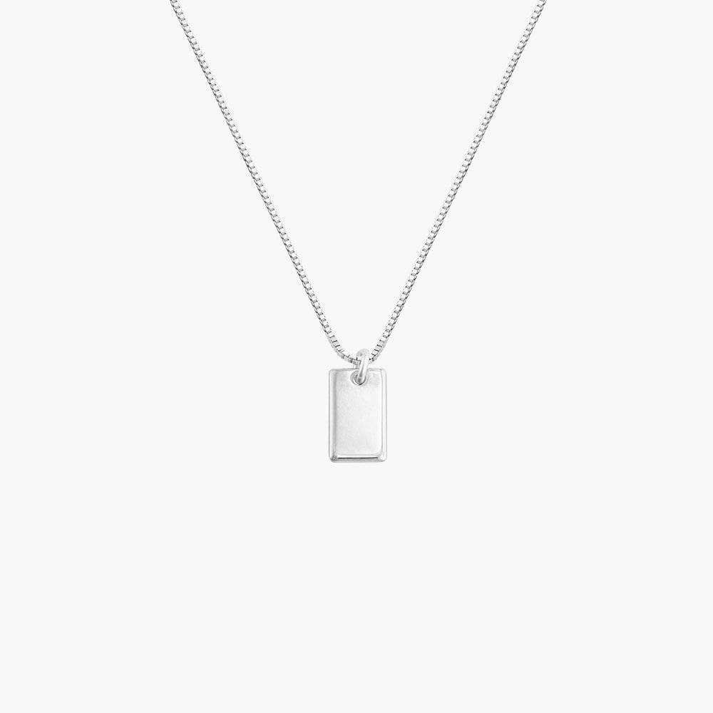 Willow Tag Necklace - Sterling Silver-1 product photo