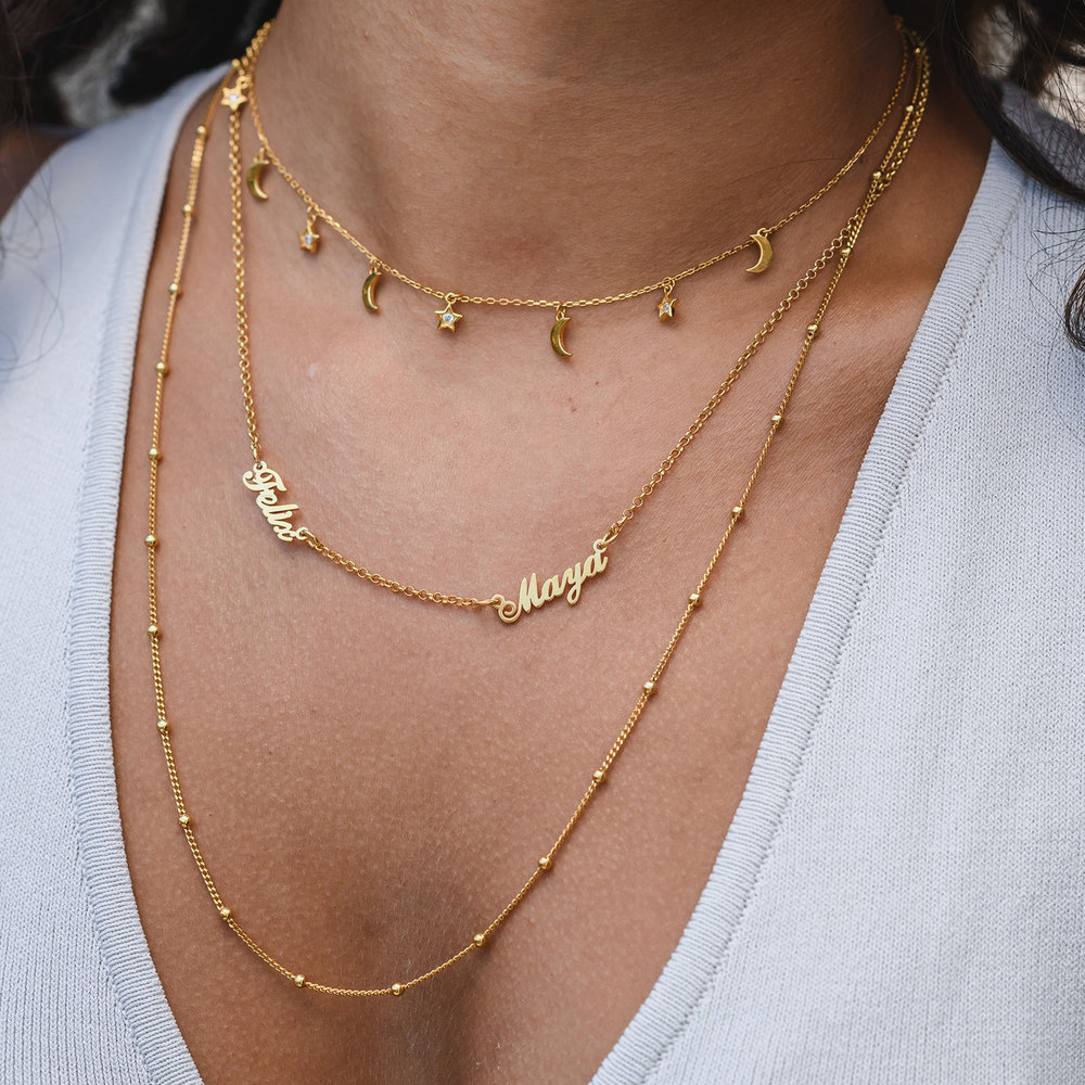 Multiple Name Necklace - Gold Plated - 3 product photo