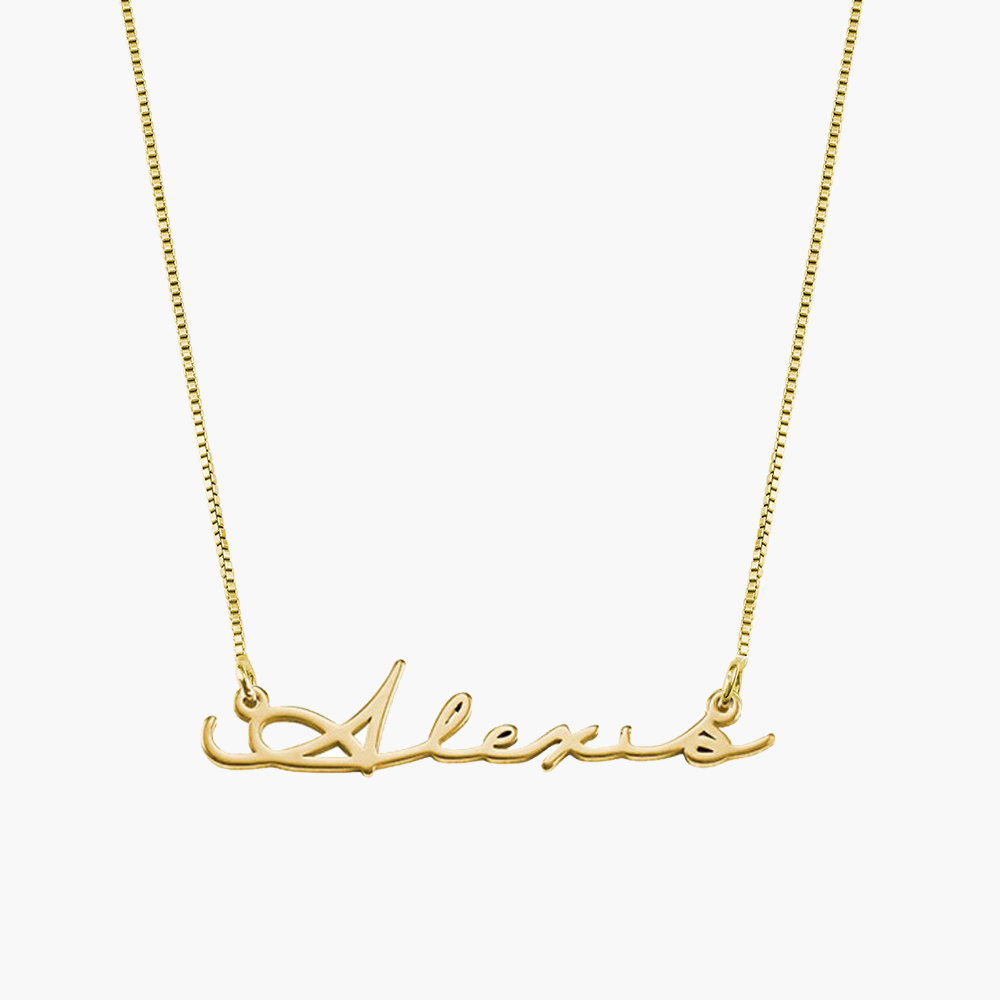 Mon Petit Name Necklace - 14K Solid Gold product photo
