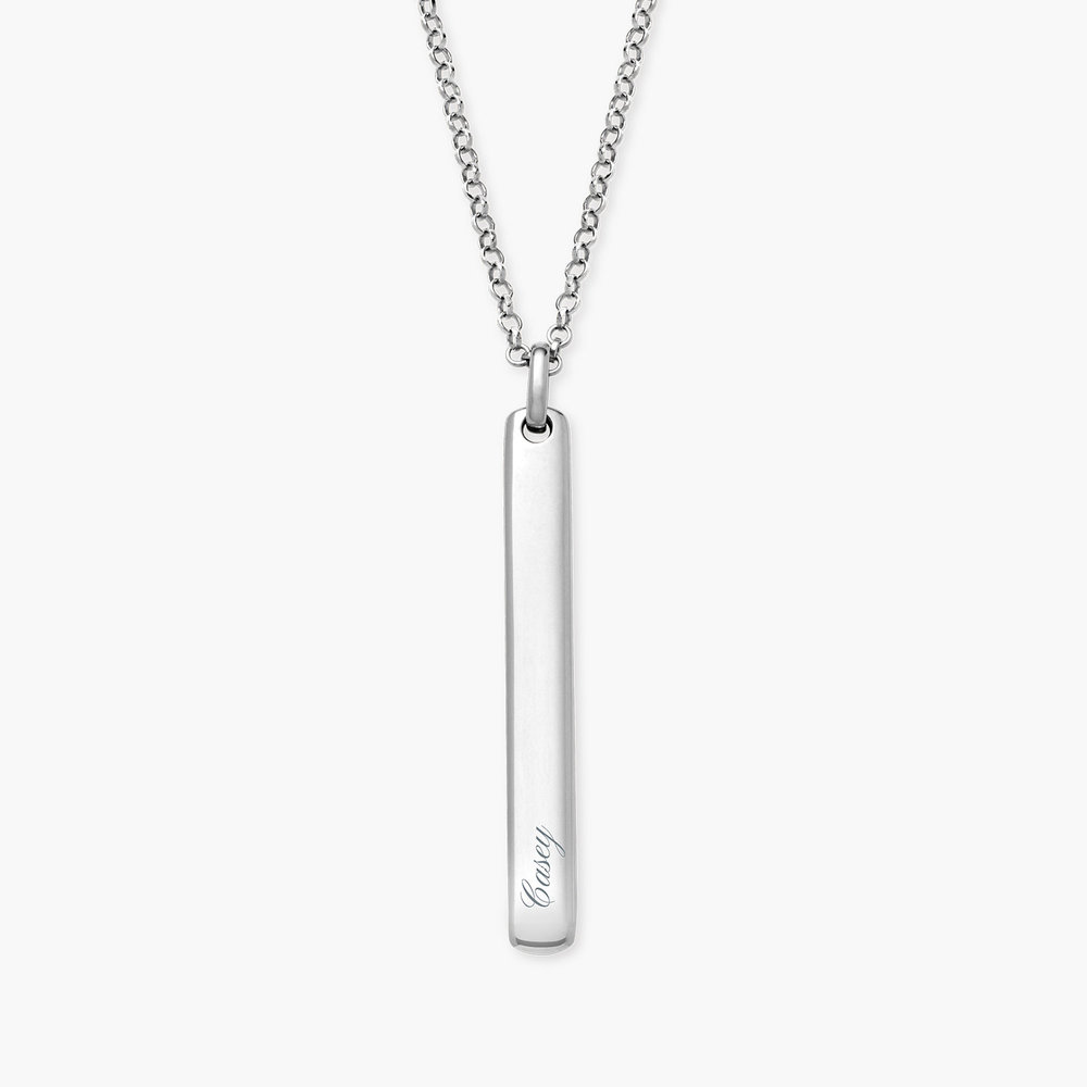 Luna Bar Necklace - Silver