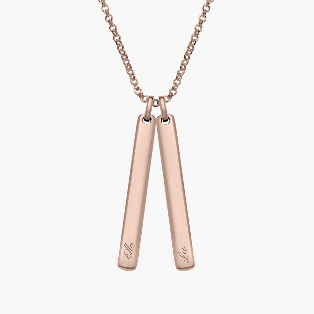 Luna Bar Necklace - Rose Gold Plated - 1 product photo