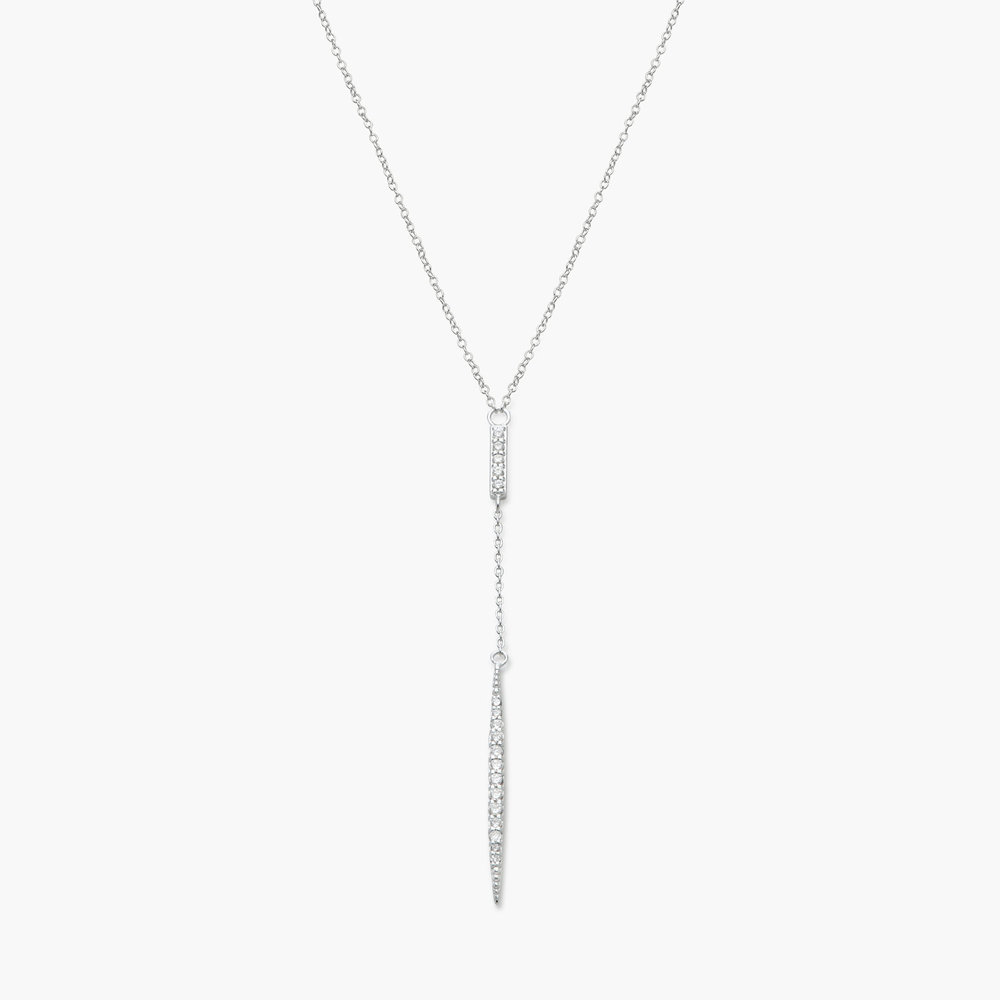 Elle Necklace with Cubic Zirconia - Silver