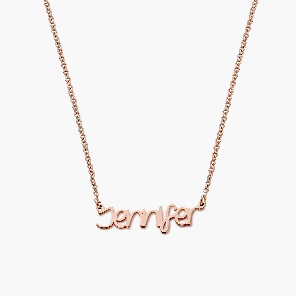 Pixie Name Necklace - Rose Gold Plated