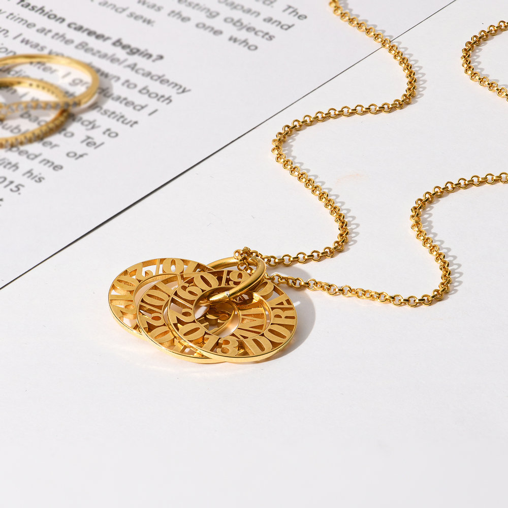 Tokens of Love Necklace - 14K Solid Gold - 2 product photo