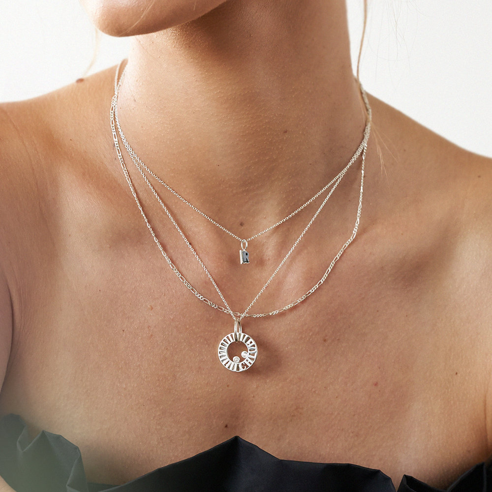 Tokens of Love Necklace with Diamond - Silver - 4 product photo