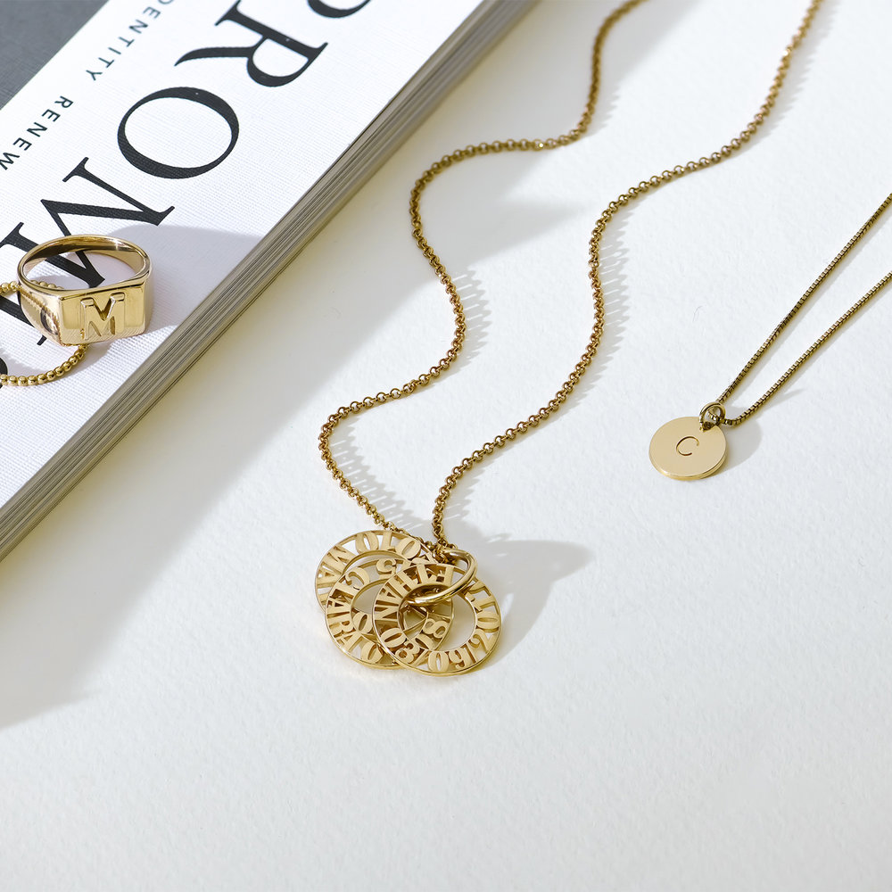 Tokens of Love Necklace - 18k Vermeil Gold Plated - 2 product photo