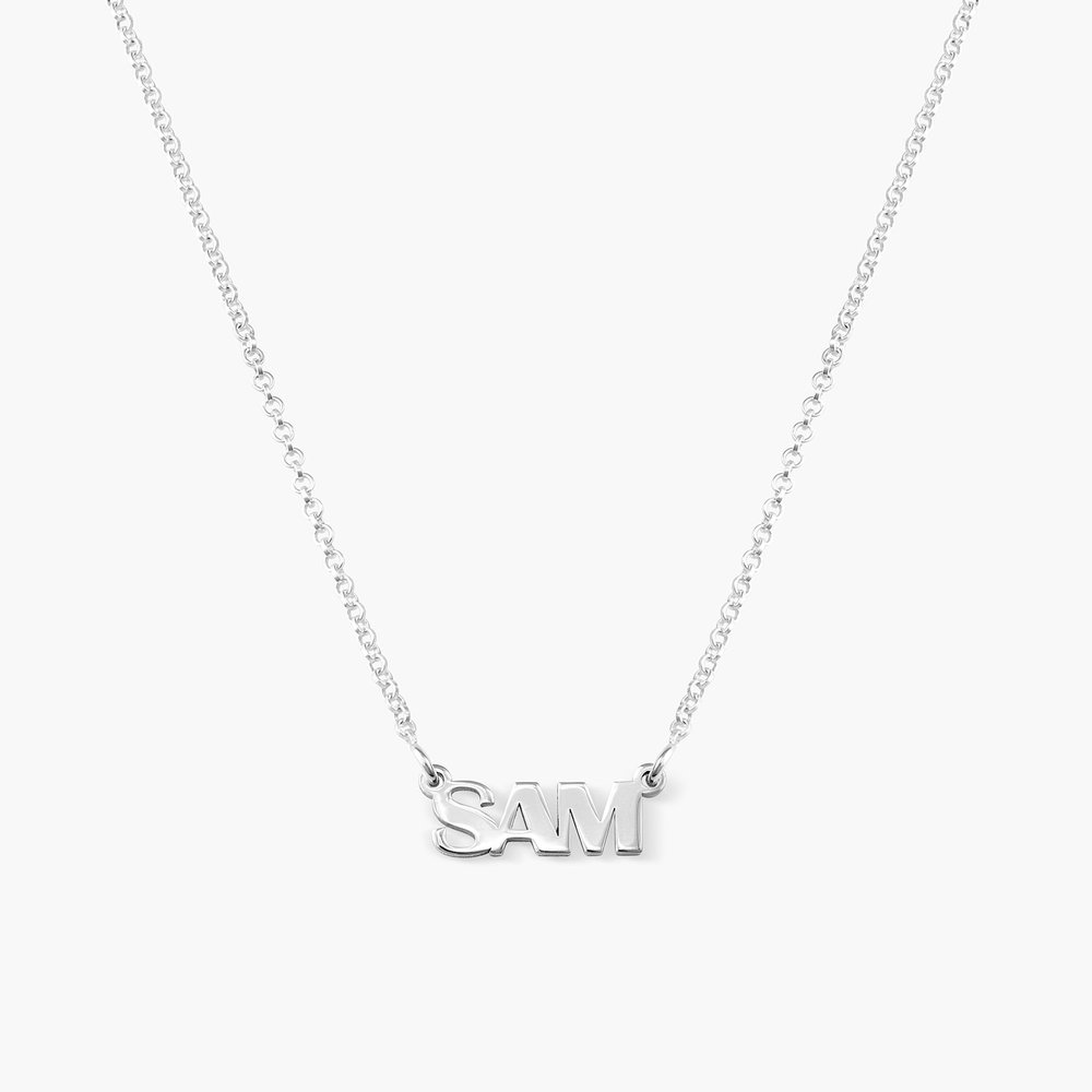 Gatsby Name Necklace - Silver