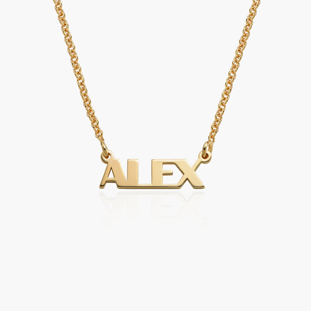 Special Offer! Gatsby Name Necklace - Gold Vermeil