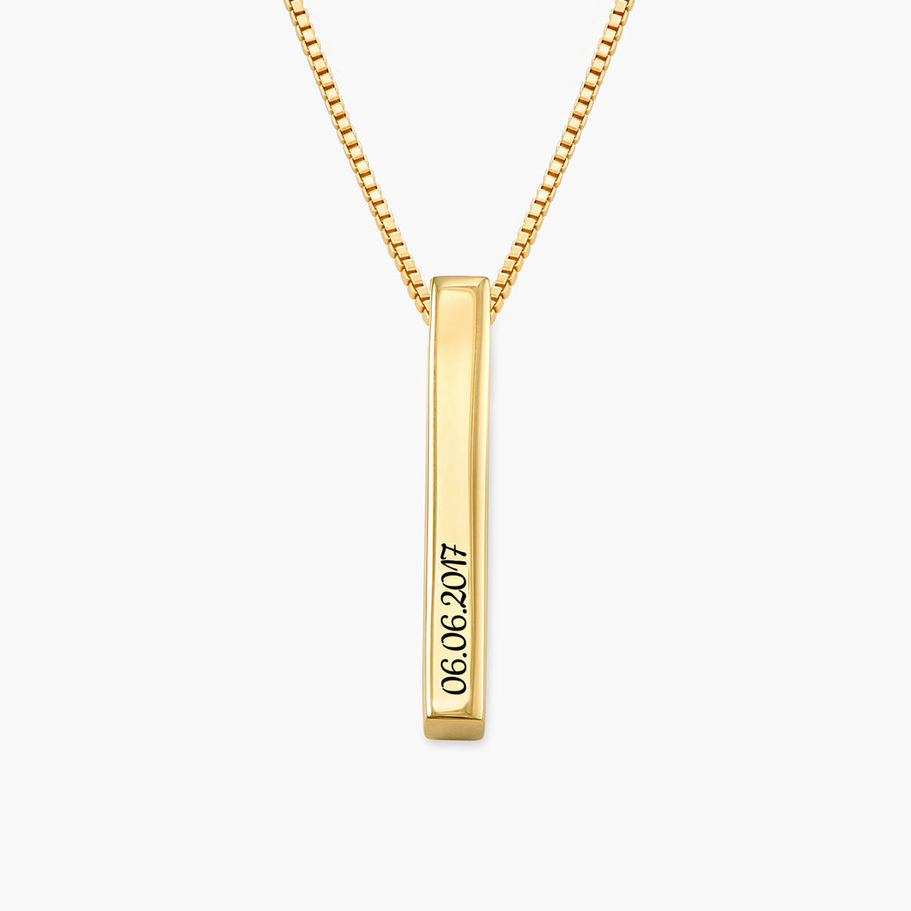 Pillar Bar Necklace - 18k Gold Vermeil - 1
