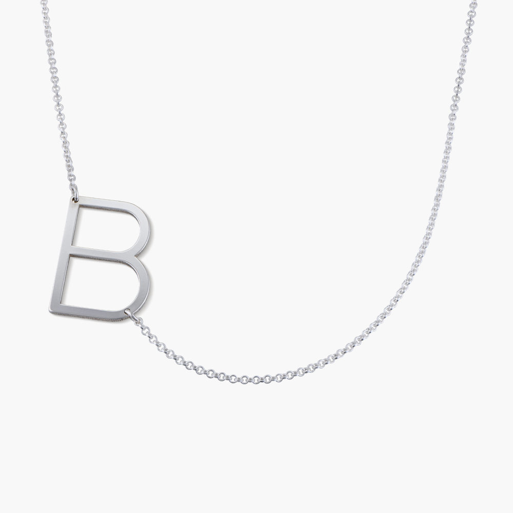 Sterling Silver Initial E 16-18 Necklace Initial Necklace or Pendant 
