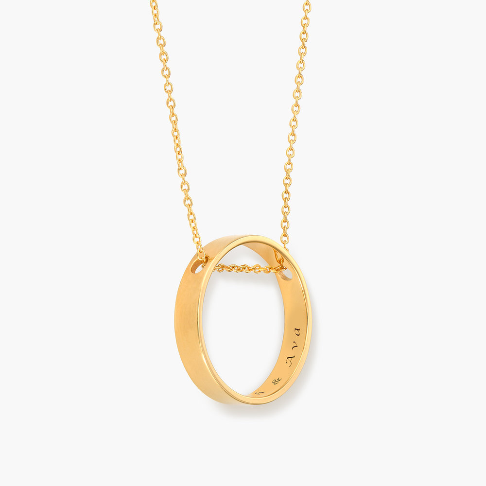 Caroline Circle Necklace - Gold Vermeil