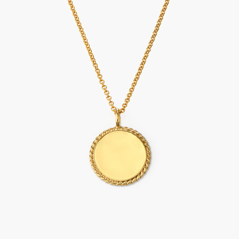 Cosmic Cable Pendant Necklace - Gold Plated
