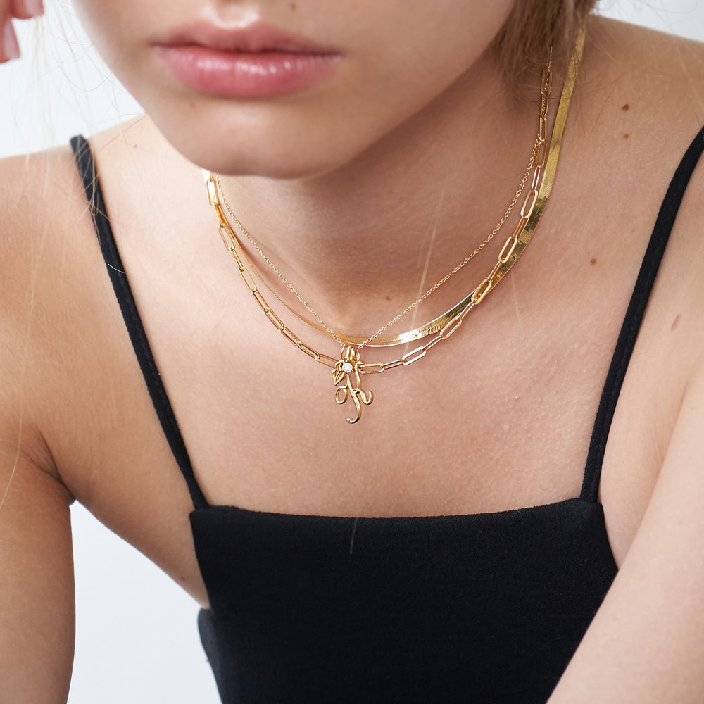 Classic Paperclip Chain Necklace - Gold Vermeil - 2