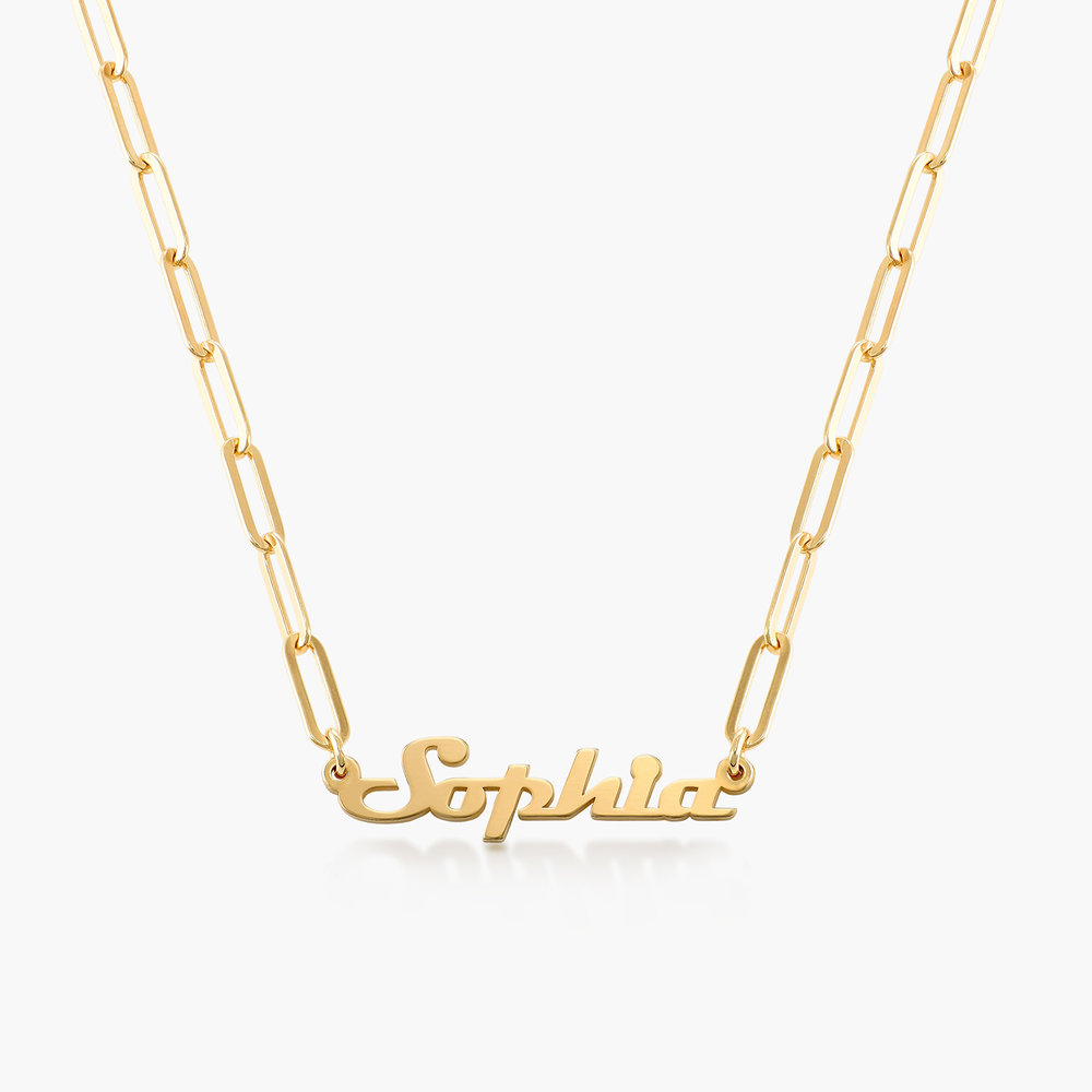 Special Offer! Link Chain Name Necklace - Gold Plated