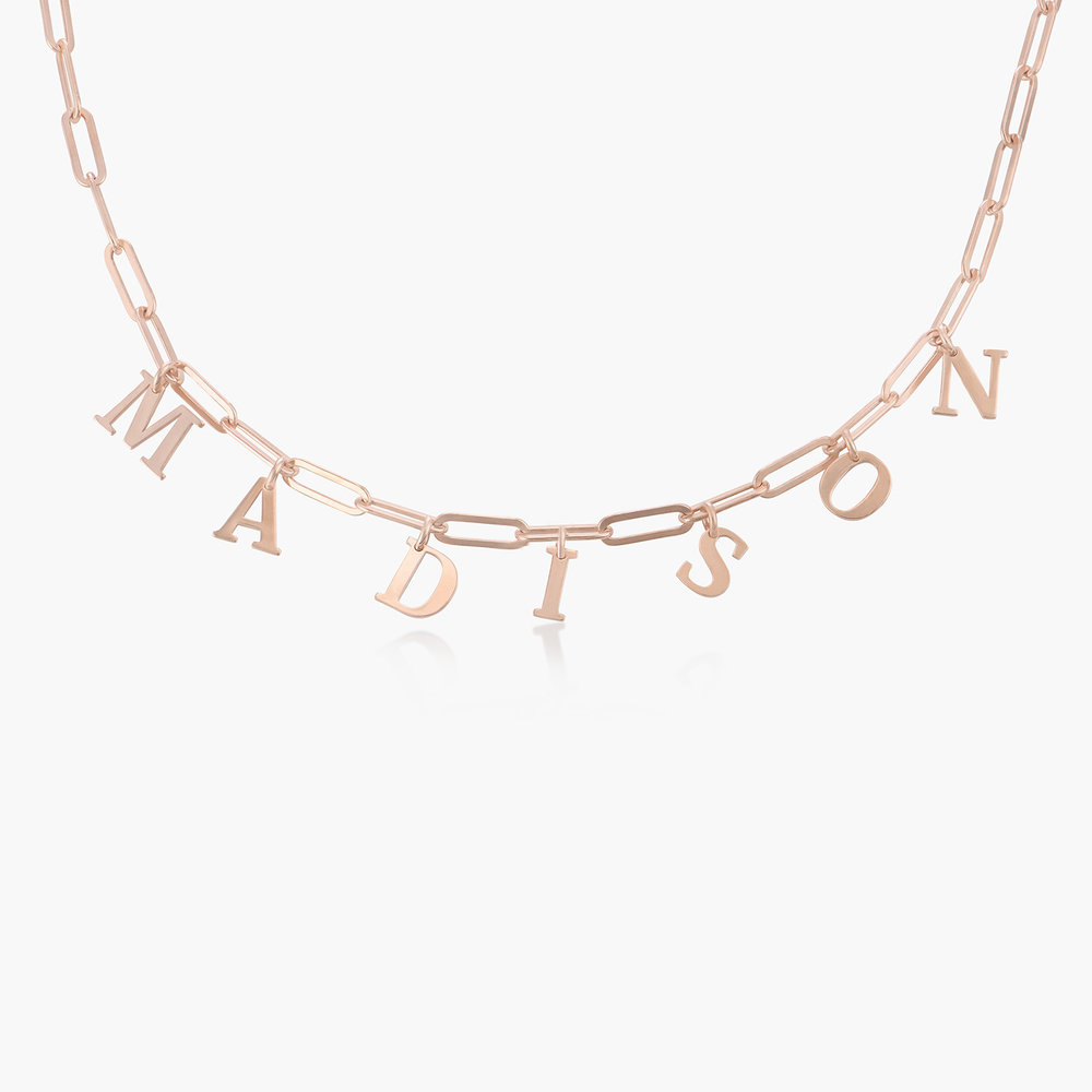 What’s My Name Link Choker - Rose Gold Plated