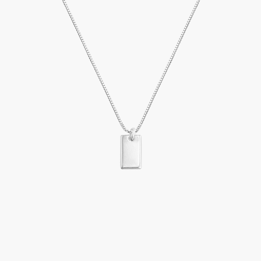 Willow Tag Necklace - Sterling Silver