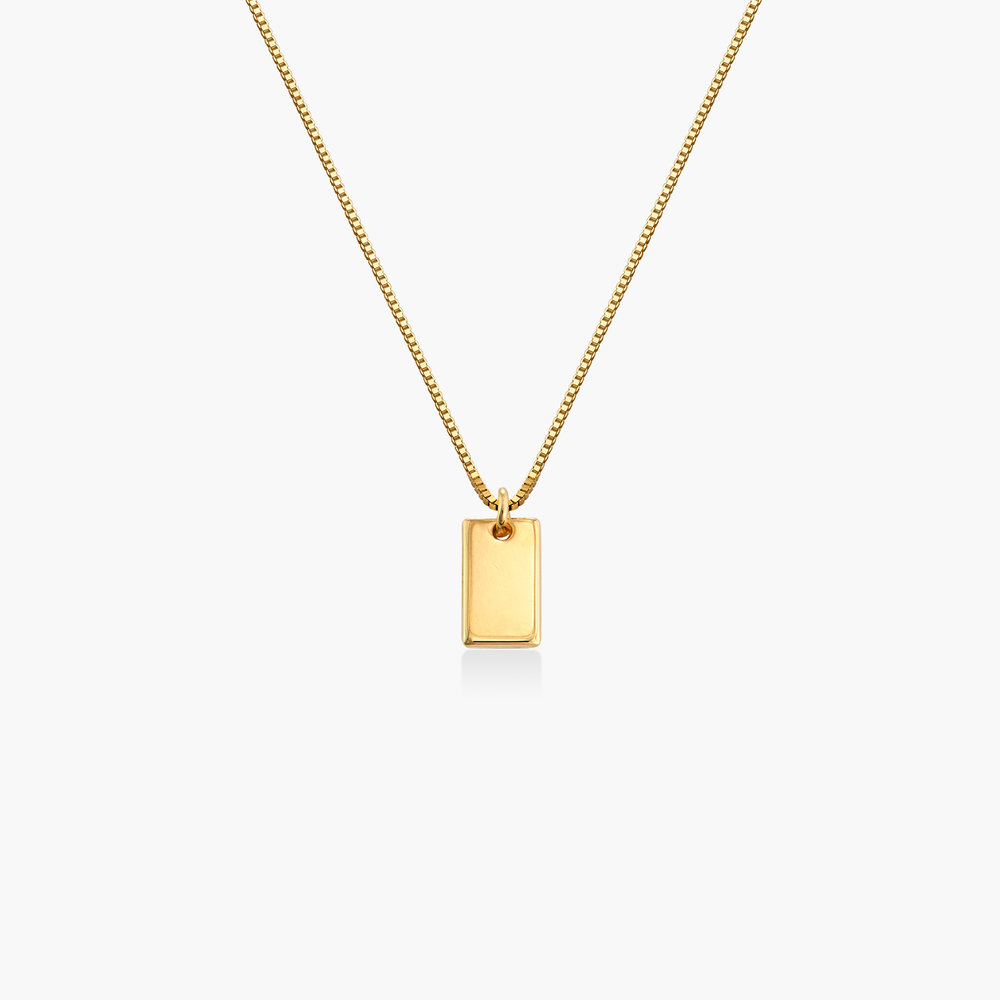 Willow Tag Necklace - Gold Plating