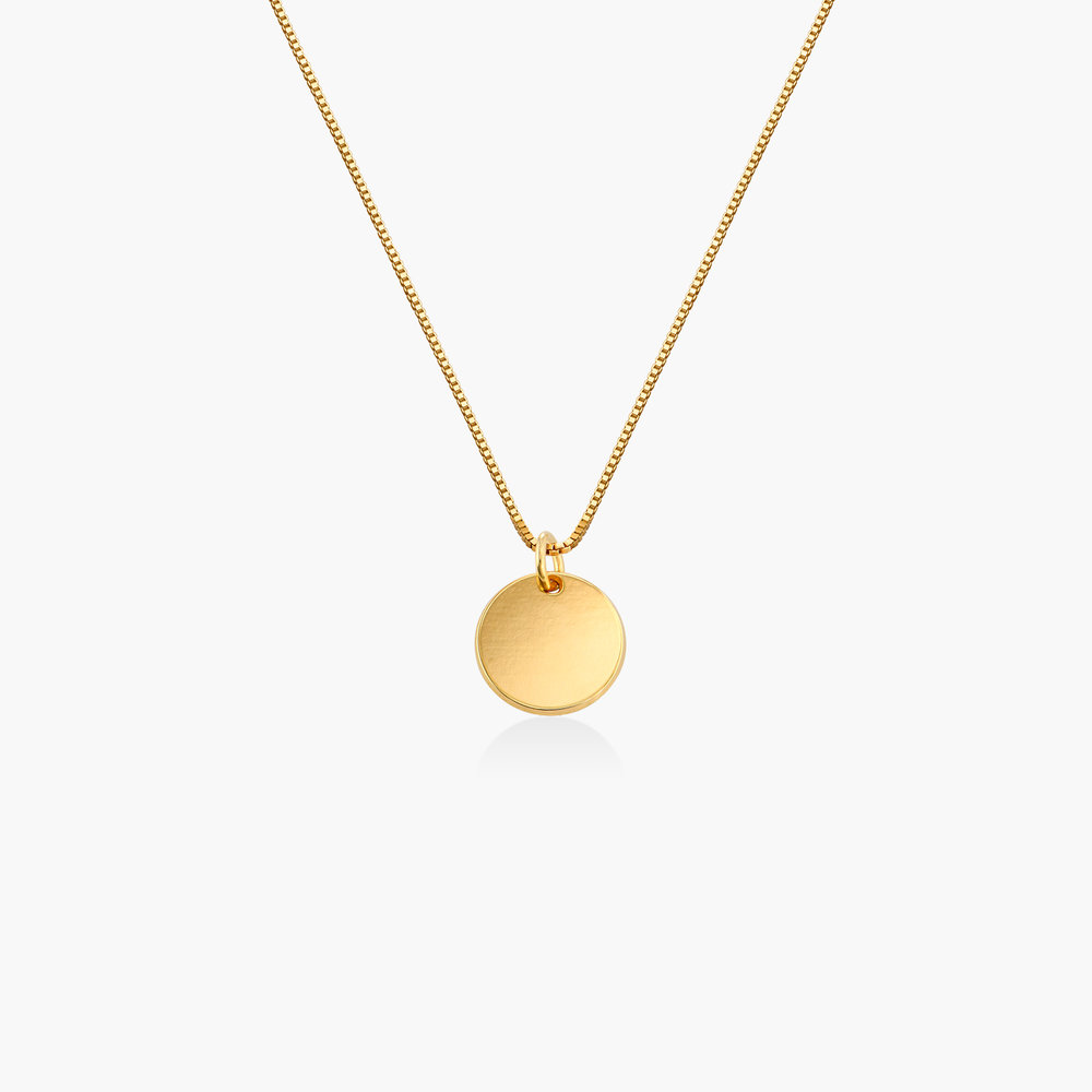 Willow Disc Necklace - Gold Plating product photo