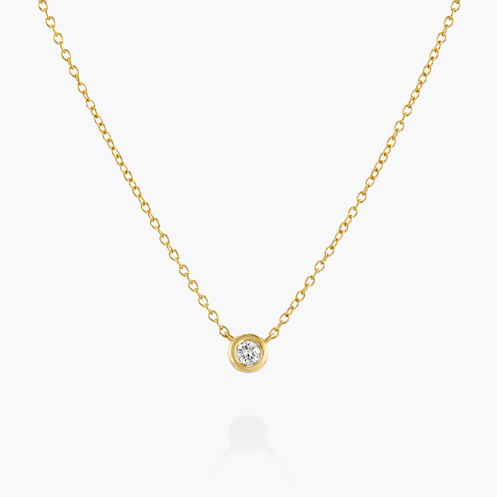 Juno Diamond Necklace - 14K Solid Gold product photo