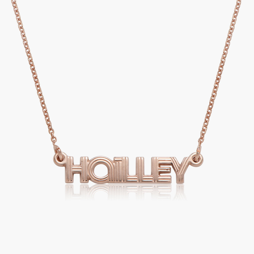 Bonnie Name Necklace - Rose Gold Plated