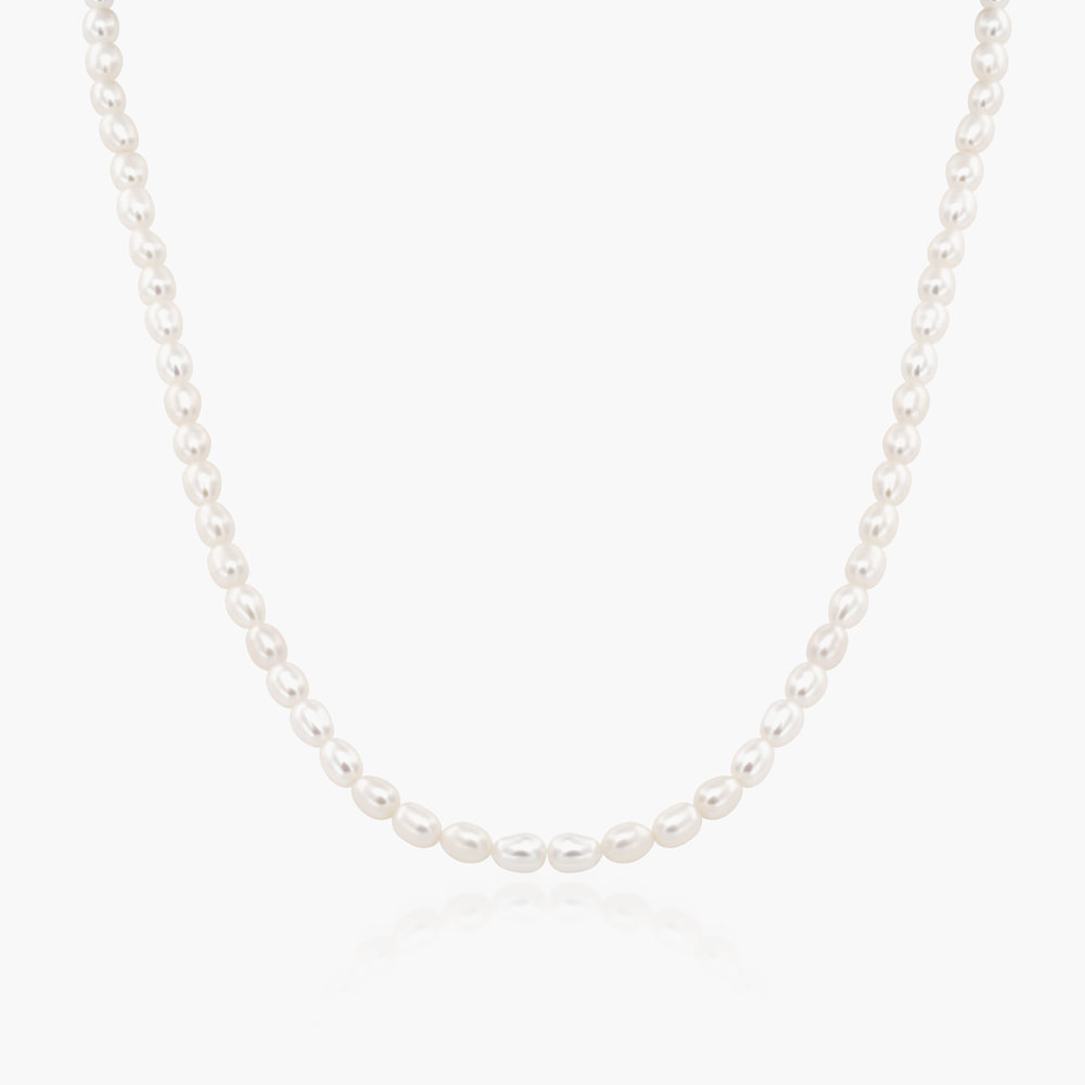 Diana Pearl Necklace - Silver