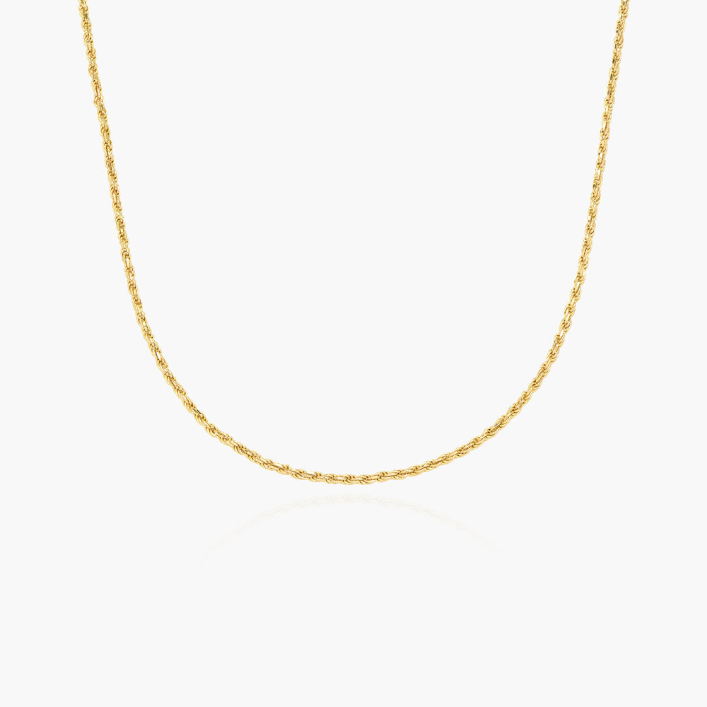 Rope Chain Necklace - Gold Vermeil product photo