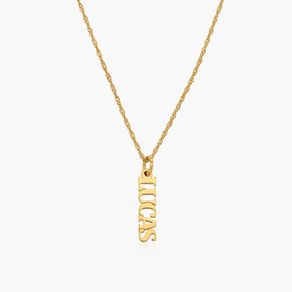 Singapore Chain Name Necklace - Gold Plated - 1 product photo
