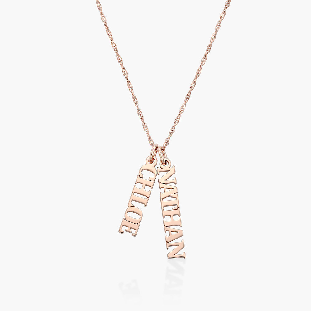 Singapore Chain Name Necklace - Rose Gold Vermeil