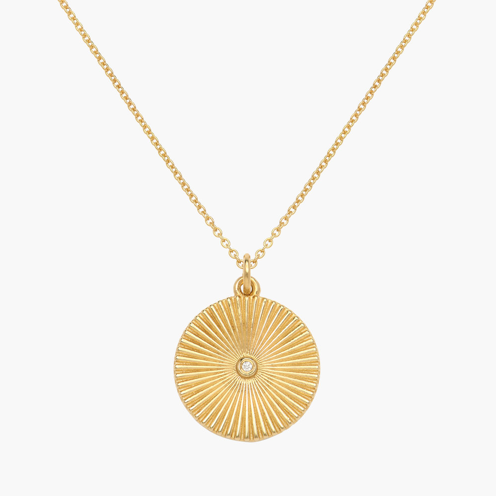 Liv Medallion Necklace - Gold Vermeil product photo