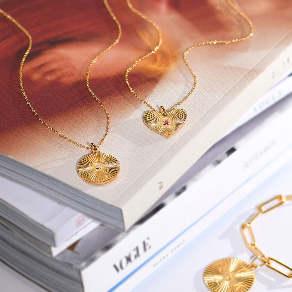 Liv Medallion Necklace - Gold Vermeil - 1 product photo