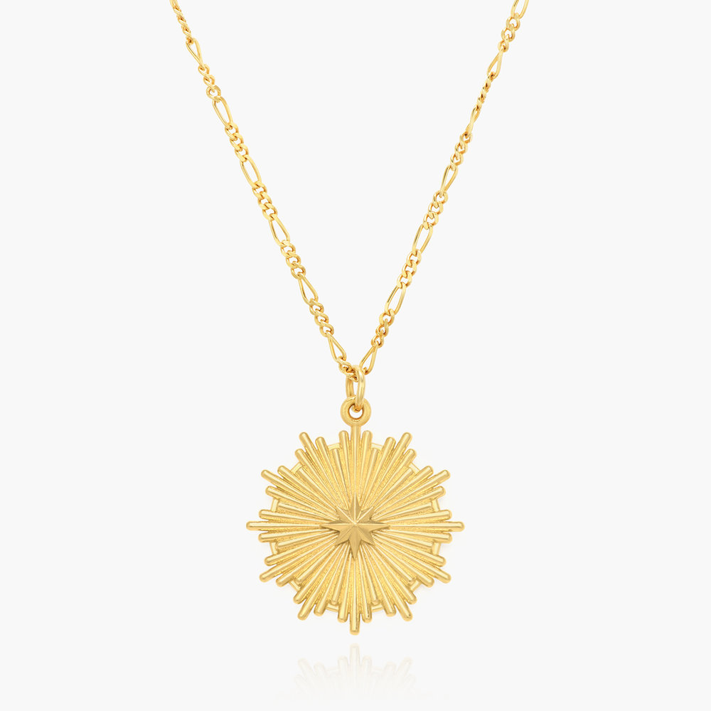 Misty Medallion Necklace - Gold Vermeil product photo