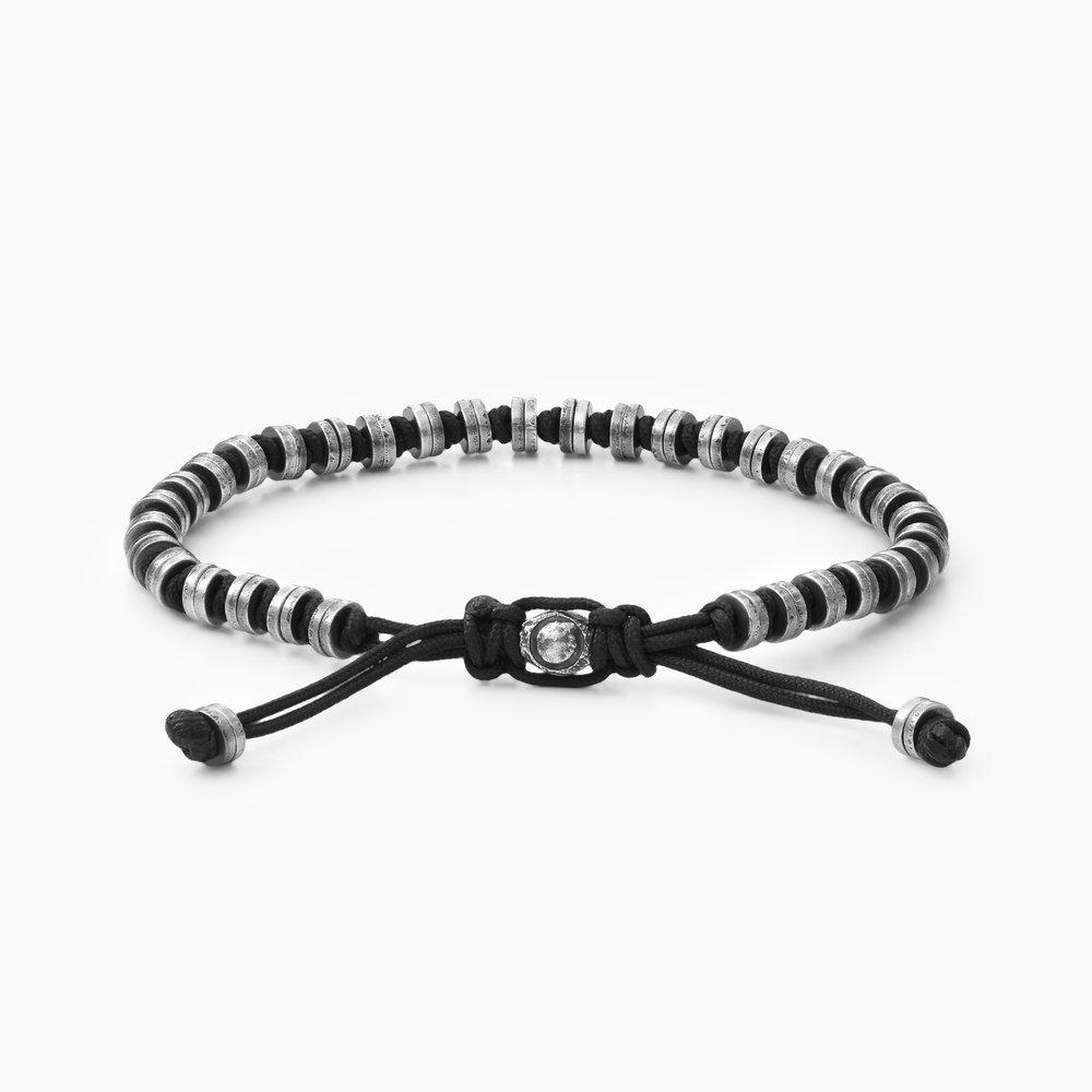 Jaden Silver Beads Bracelet for Men - 1
