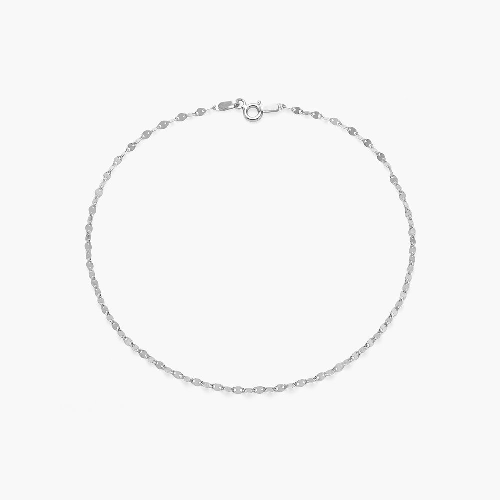 Margo Mirror Chain Bracelet/Anklet - Sterling Silver - 1